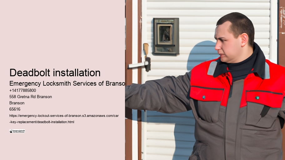 Deadbolt installation