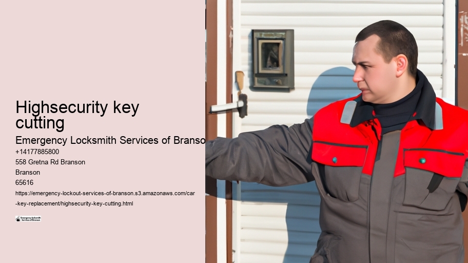 Highsecurity key cutting