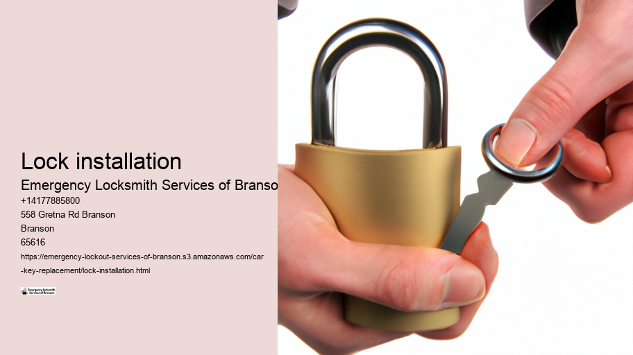 Lock installation